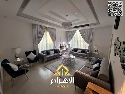 Luxury villa for sale in Al Yasmin area, with 5 bedrooms, living room, and majlis. Attractive price