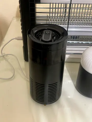 Black Portable Air Purifier For 5 Aed