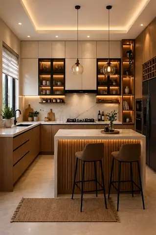 Modern design kitchen island