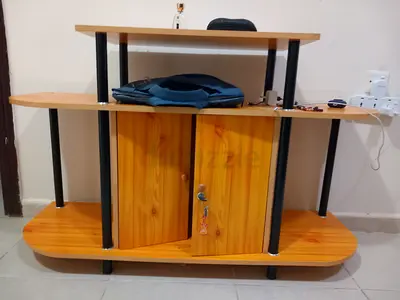 Wooden TV Stand / Entertainment Unit with Storage - Compact
