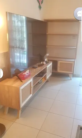 Rattan TV console