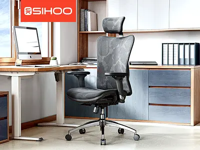 .Sihoo M57 Ergonomic Adjustable Office Chair With 3D Arm Rests And Lumbar Support - High Back