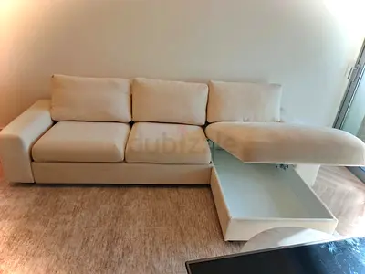 Like new condition Ikea vimle lshape sofabed under storage