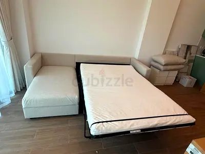 Ikea vimle L shape sofa bed with mattress