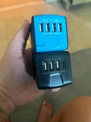 Compact Travel USB Charger with Multiple USB-A and USB-C Ports