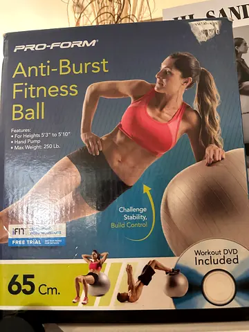 Pro-Form 65cm Anti-Burst Fitness / Stability Ball new