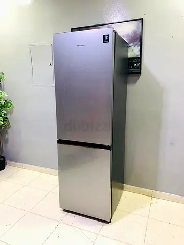 Hitachi 2-door Stainless Steel Refrigerator - Good Condition