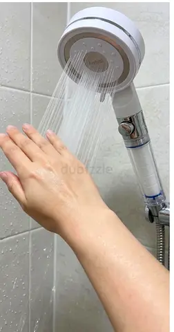 Filtered Shower Head with Hose & Hook + 3 Chlorine Filter for Hard Water, 4 Spray Modes