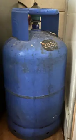 Blue LPG Gas Cylinder - Used, Good Condition