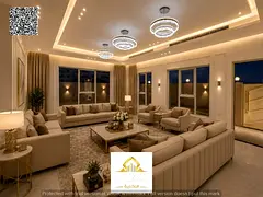 Modern villa on a corner lot with two street frontages | Ready with water, electricity, and air cond