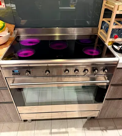 SMEG Electric cooker 5 Burner 90 cm freestanding