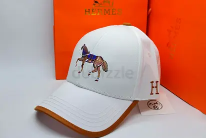 White Hermes baseball cap