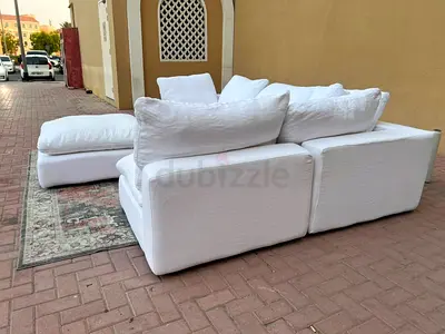5_ piece's Modular The Loom Collection Corner Sofa with footstool