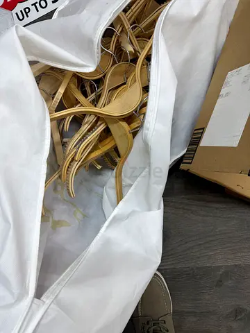 Lot of Wooden Clothes Hangers - Bulk Set (About 30+)
