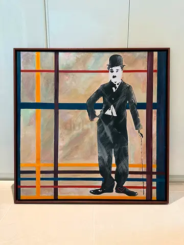 Charlie Chaplin Painting
