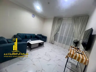 شقة غرفة وصالة للايجار الشهري جاهزة للسكن فورا في عجمان بأبراج الواحه | فرش أنيق و مرتب | شامل الفواتير و الانترنت | جيم - مسبح - باركينج