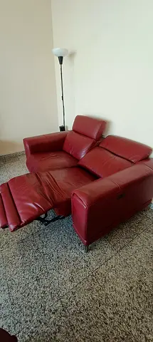 Leather Recliner Sofa