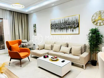 شقة مفروشة بغرفتي نوم | إيليت سبورتس ريزيدنس 10 | إطلالة على المجتمع والمسبح