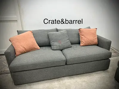 Brand new condition crate&barrel three seater sofa
