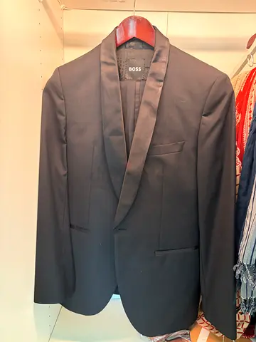 Hugo Boss wedding suit Men's Dark Grey Single-Button Blazer - Exellent Condition used once.