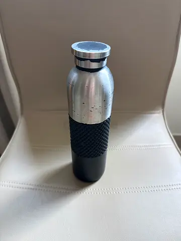 Stainless Steel Sports Water Bottle with Silicone Grip - 500ml