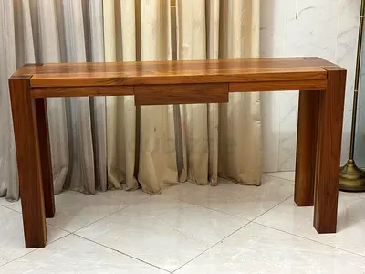 Crate and barrel console table with Drawer
