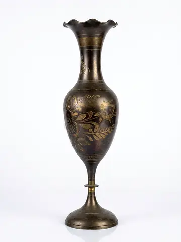 Brass decorative vase 25cm height