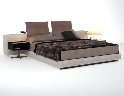Minotti Italy Yang bed set