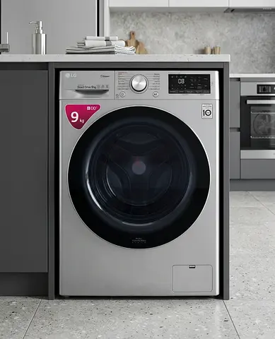 LG 9kg Front Load Washing Machine – Stainless Steel | Direct Drive