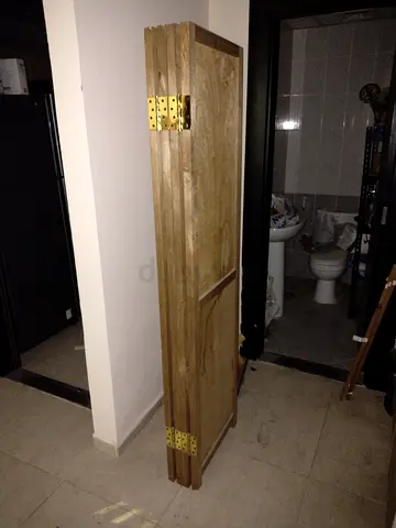 Solid Wood Folding Room Divider / Panel (Set of 3 panels) with Natural Finish