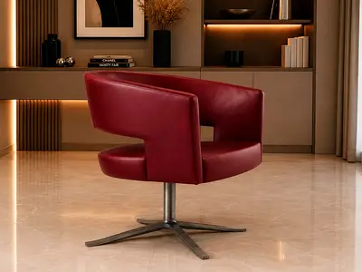 MONTIS TURNER LEATHER SWIVEL CHAIRS Designed by Niels Bendtsen, 2006 Made in Holland by Montis