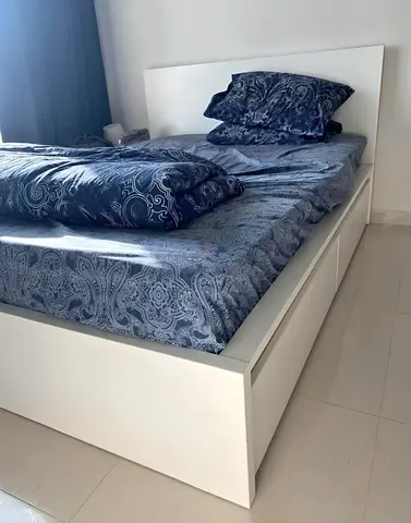 Ikea malm Queen bed with Ikea mattress like new Excellent condition