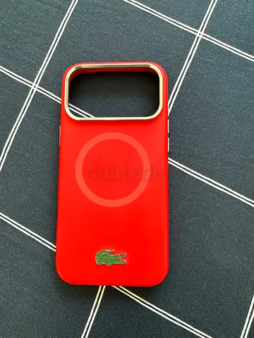 iPhone 17 pro max Lacoste original red case