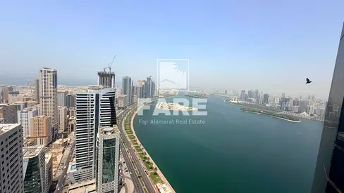🏡 للاجار شقة غرفتين وصالة في برج أمير بو خمسين – الشارقة