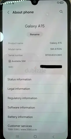 Samsung Galaxy A15 SM-A155N - Good Working Condition