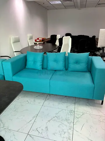 Modern Turquoise 3 Seater Sofa
