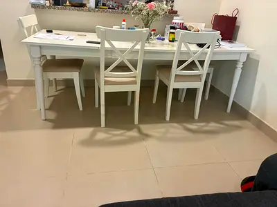 Dining table with chairs