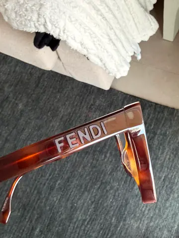 Fendi oversized Blue UV- Light Glasses