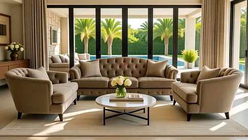 2XL Sofa with 2 Armchairs