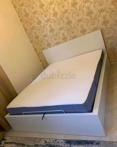 Ikea King Hydraulic Bed with mattress Perfect Condition