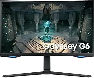 Samsung Odyssey G6 27 Inch 240Hz Curved WQHD 2560X1440 1ms G-SYnc Smart Gaming Monitor