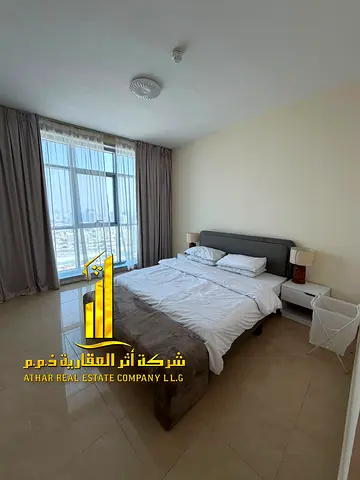 A fully furnished 2-bedroom apartment, with sea view balcony, including all services, with a gym, swimming pool, and private parking.