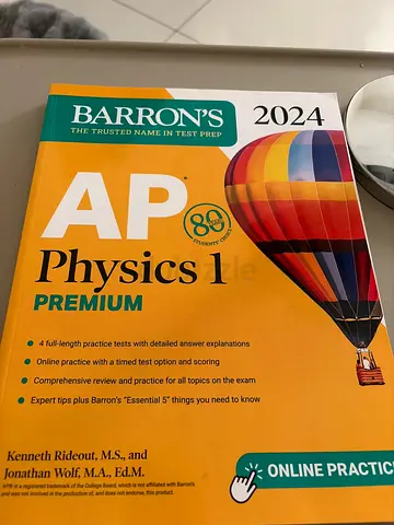 Barron's AP Physics 1 Premium 2024 (Hardcover) - Like New