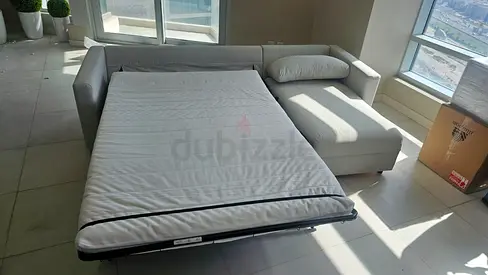 Ikea vimle L shape sofa bed with mattress