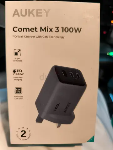 AUKEY Comet Mix 3 100W PD Wall Charger - sealed - New
