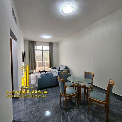 For monthly rent in Ajman,1-bedroom apartment with a balcony open view, fully furnished new with elegant furniture and a fully equipped kitchen
