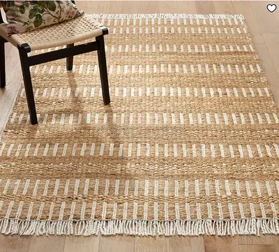 Pottery Barn Miramar Jute Rug - Handwoven