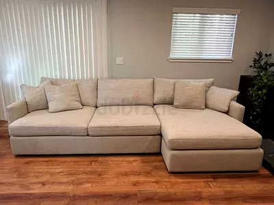 23000Aed New Cost Crate&barrel lounge deep L shape sofa