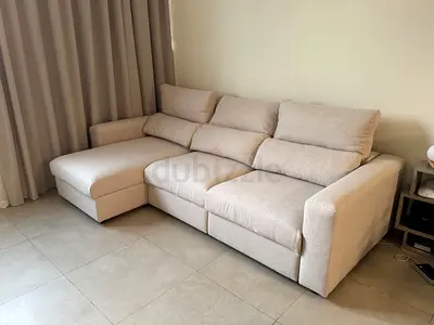 Ikea Eskilstuna L shape sofa bed with storage