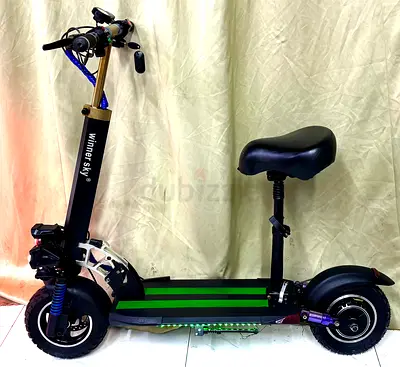 Electric kick scooter with seat